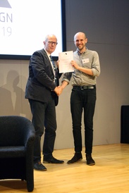 Will Hawkins awarded a prize at the IABSE Future of Design conference