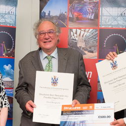 Chris Burgoyne and Owen Mitchell awarded the "Best Research into Practice Paper Prize"